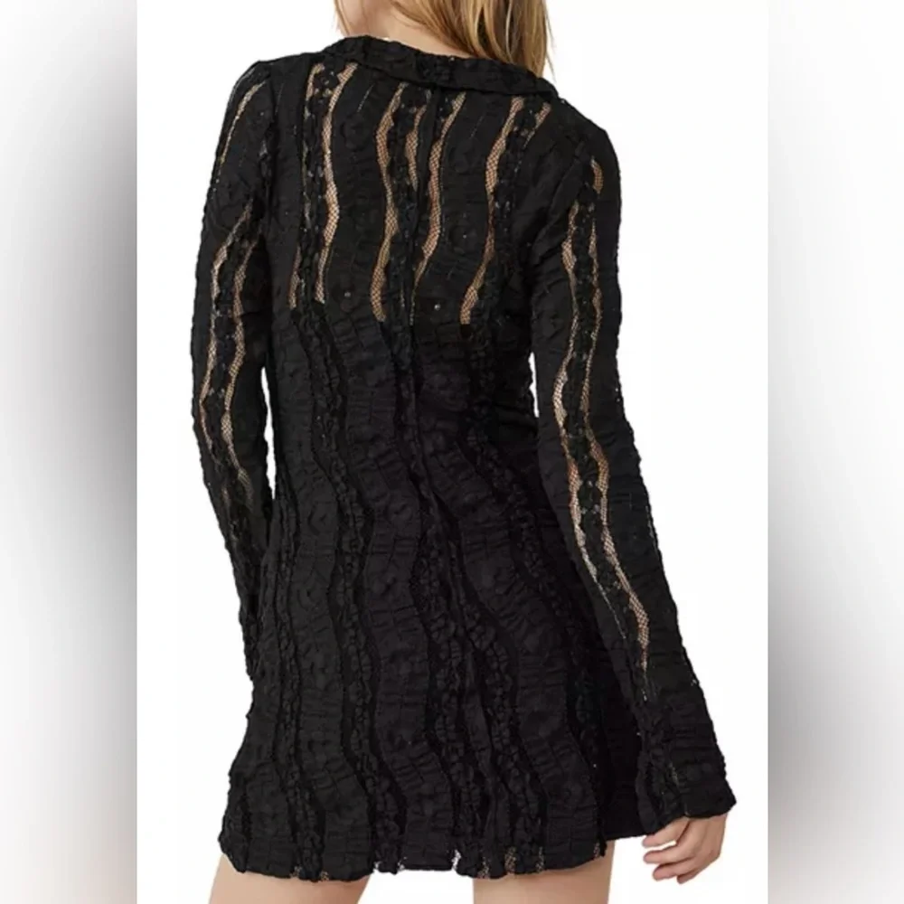 NWT Free People Shayla Lace Mini Dress - Picture 7 of 15